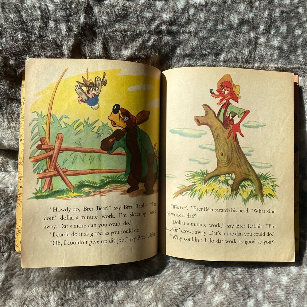 Vintage 1946 Walt Disney's Uncle Remus hardcover D6 A Little Golden Book - Picture 10 of 12